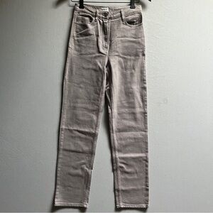 Wilfred Aritzia High-Rise Straight-Leg Tan Jeans Size 0 XS